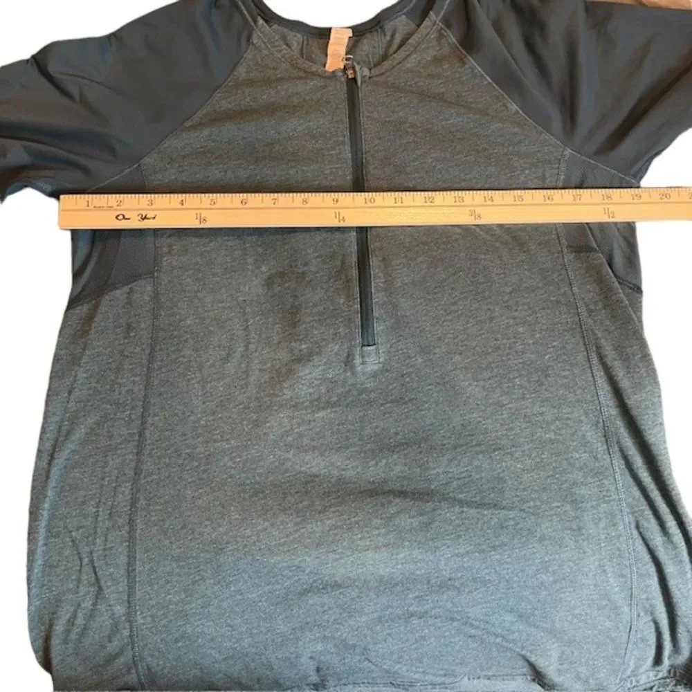 Lululemon Clip-In Long Sleeve Top Heathered Alberta Lake Size 10